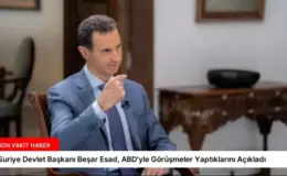 Suriye Devlet Başkanı Beşar Esad, ABD’yle Görüşmeler Yaptıklarını Açıkladı