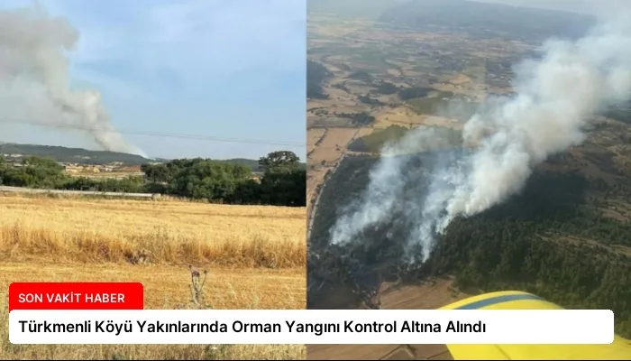 Türkmenli Köyü Yakınlarında Orman Yangını Kontrol Altına Alındı