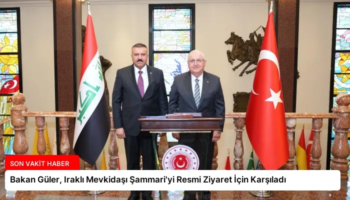 Bakan Güler, Iraklı Mevkidaşı Şammari’yi Resmi Ziyaret İçin Karşıladı