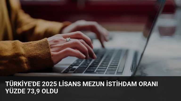 Türkiye’de 2025 Lisans Mezun İstihdam Oranı Yüzde 73,9 Oldu