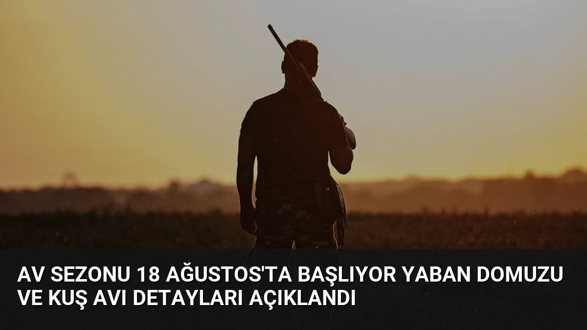 Av Sezonu 18 Ağustos’ta Başlıyor Yaban Domuzu ve Kuş Avı Detayları Açıklandı