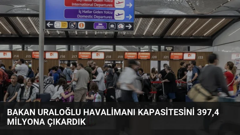 Bakan Uraloğlu Havalimanı Kapasitesini 397,4 Milyona Çıkardık