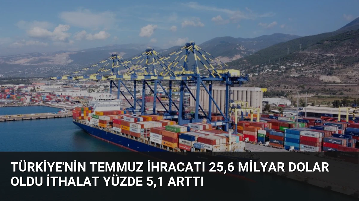 Türkiye’nin Temmuz İhracatı 25,6 Milyar Dolar Oldu İthalat Yüzde 5,1 Arttı