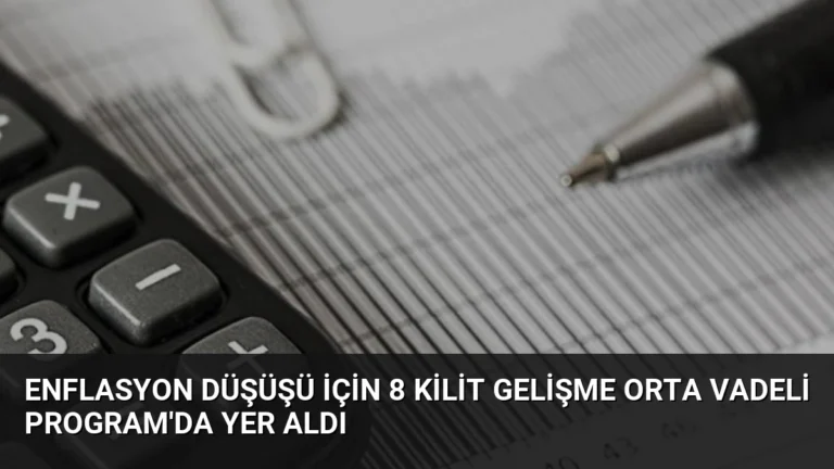 Enflasyon Düşüşü İçin 8 Kilit Gelişme Orta Vadeli Program’da Yer Aldı