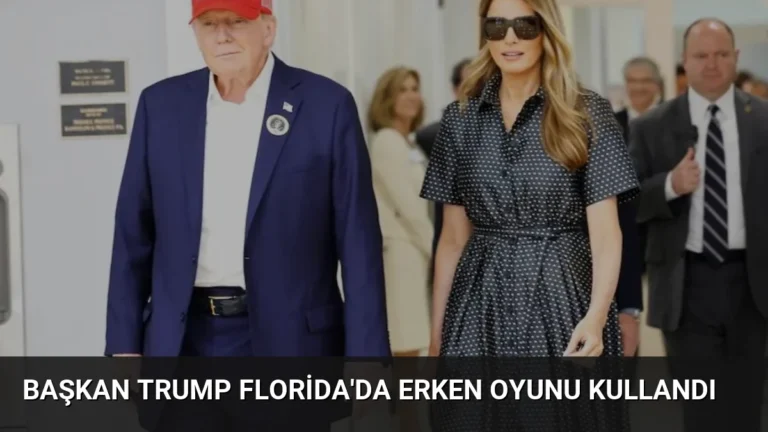 Başkan Trump Florida’da Erken Oyunu Kullandı