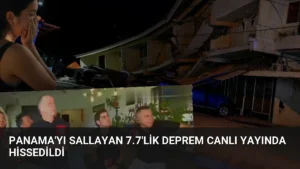 Panama’yı Sallayan 7.7’lik Deprem Canlı Yayında Hissedildi