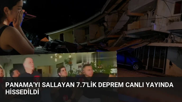 Panama’yı Sallayan 7.7’lik Deprem Canlı Yayında Hissedildi